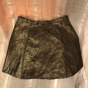 Black& gold Mini skirt